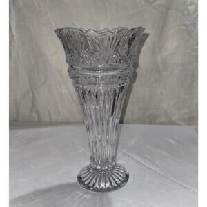 Vintage Shannon Irish 24% Lead Crystal 14" Bouquet Vase